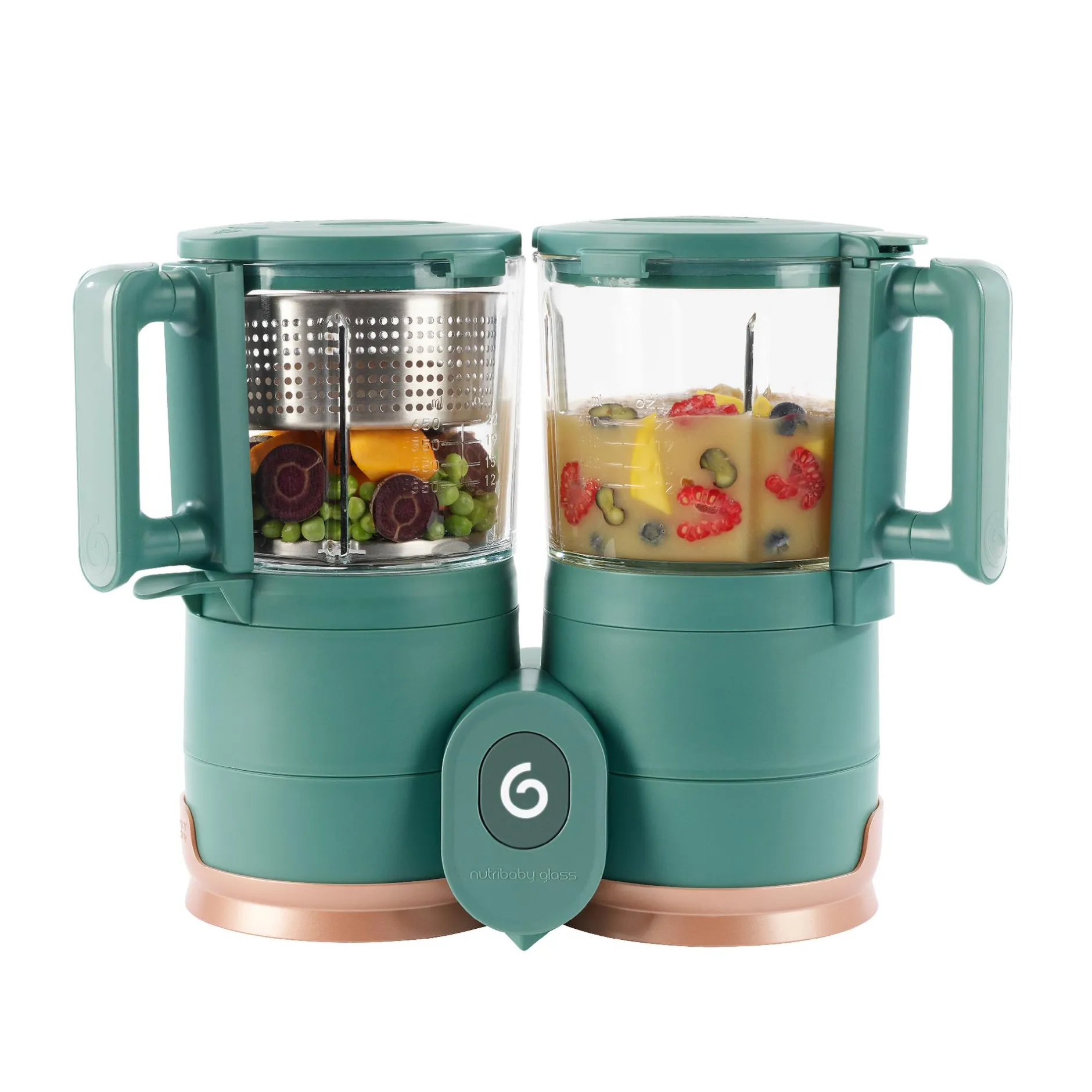 babymoov Nutribaby Glass Green Forest* Babykostwärmer