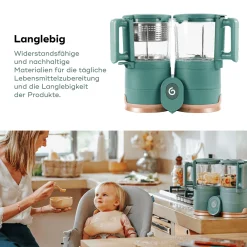 babymoov Nutribaby Glass Green Forest* Babykostwärmer