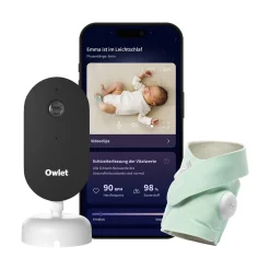 Owlet Dream Bundle: Dream Sock + Dream Sight Baby Kamera Mint* Babyphone