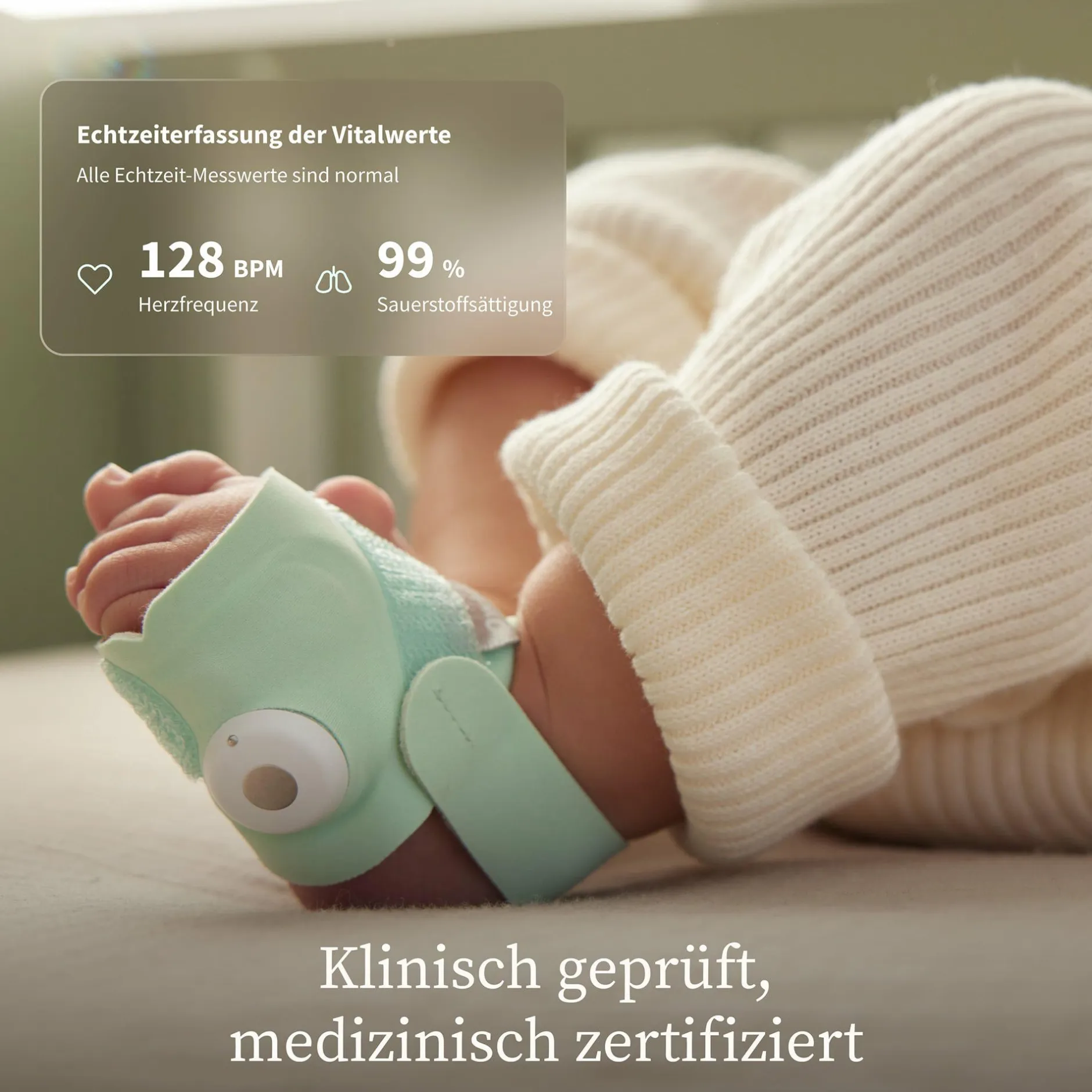 Owlet Dream Bundle: Dream Sock + Dream Sight Baby Kamera Mint* Babyphone