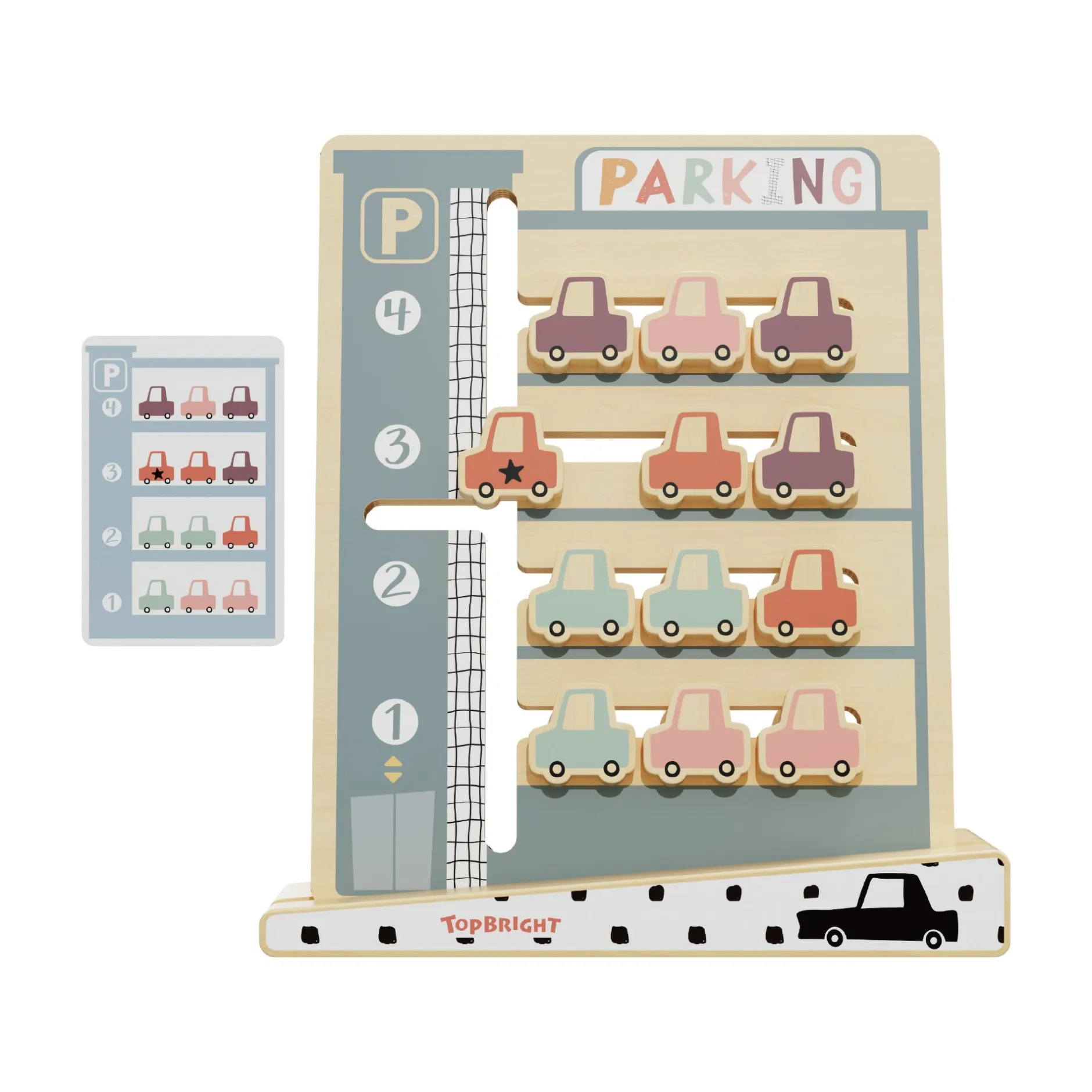 TOPBRIGHT Parkplatz Challenge*Kinder Holzspielzeug