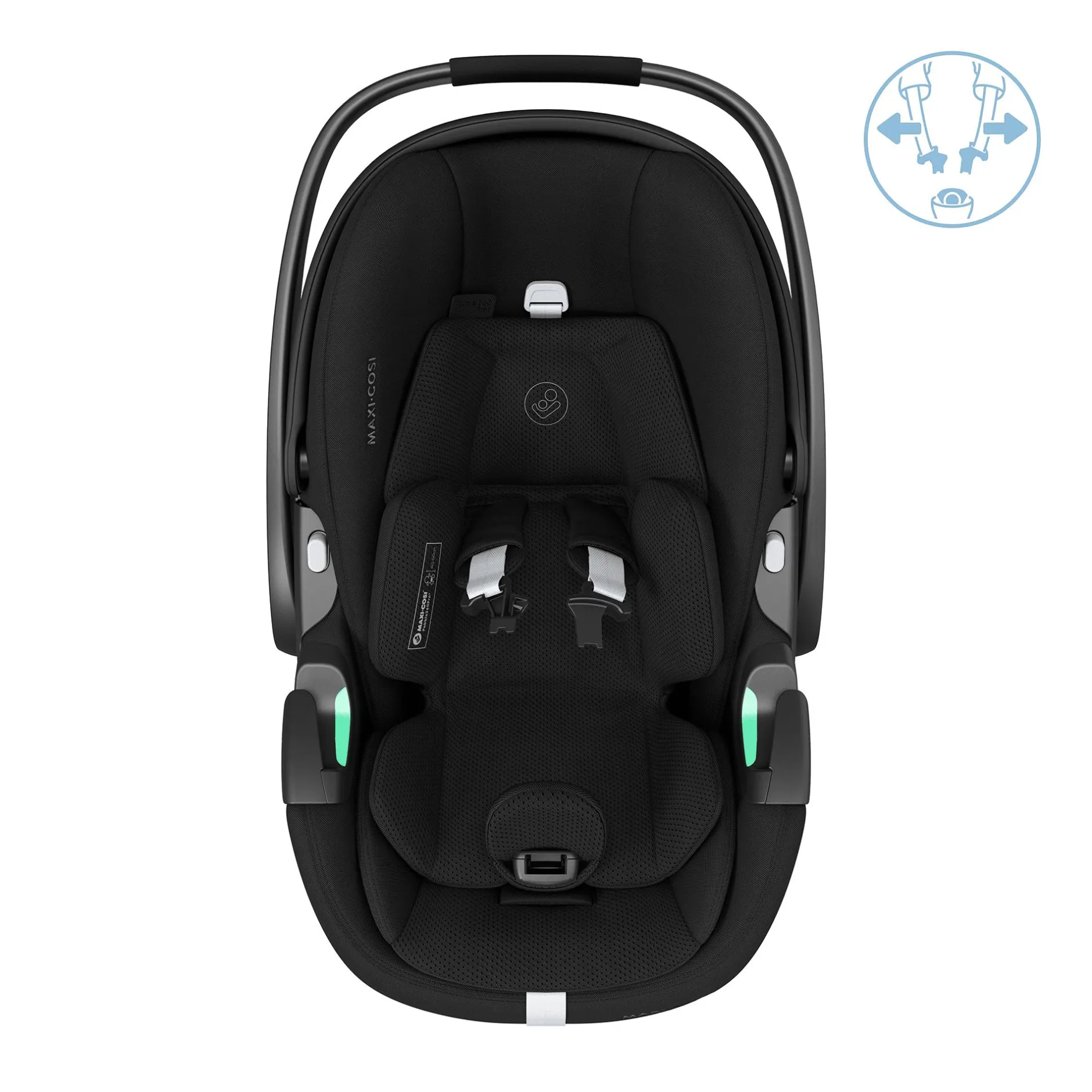 MAXI-COSI Pebble 360 Pro² Twillic Black*Kinder Babyschalen 0-13 Kg, Gruppe 0+
