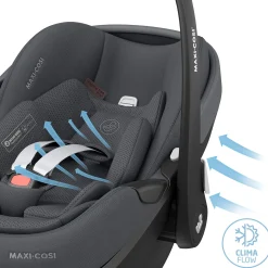 MAXI-COSI Pebble 360 Pro² Twillic Graphite*Kinder Babyschalen 0-13 Kg, Gruppe 0+