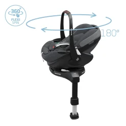MAXI-COSI Pebble 360 Pro² Twillic Graphite*Kinder Babyschalen 0-13 Kg, Gruppe 0+