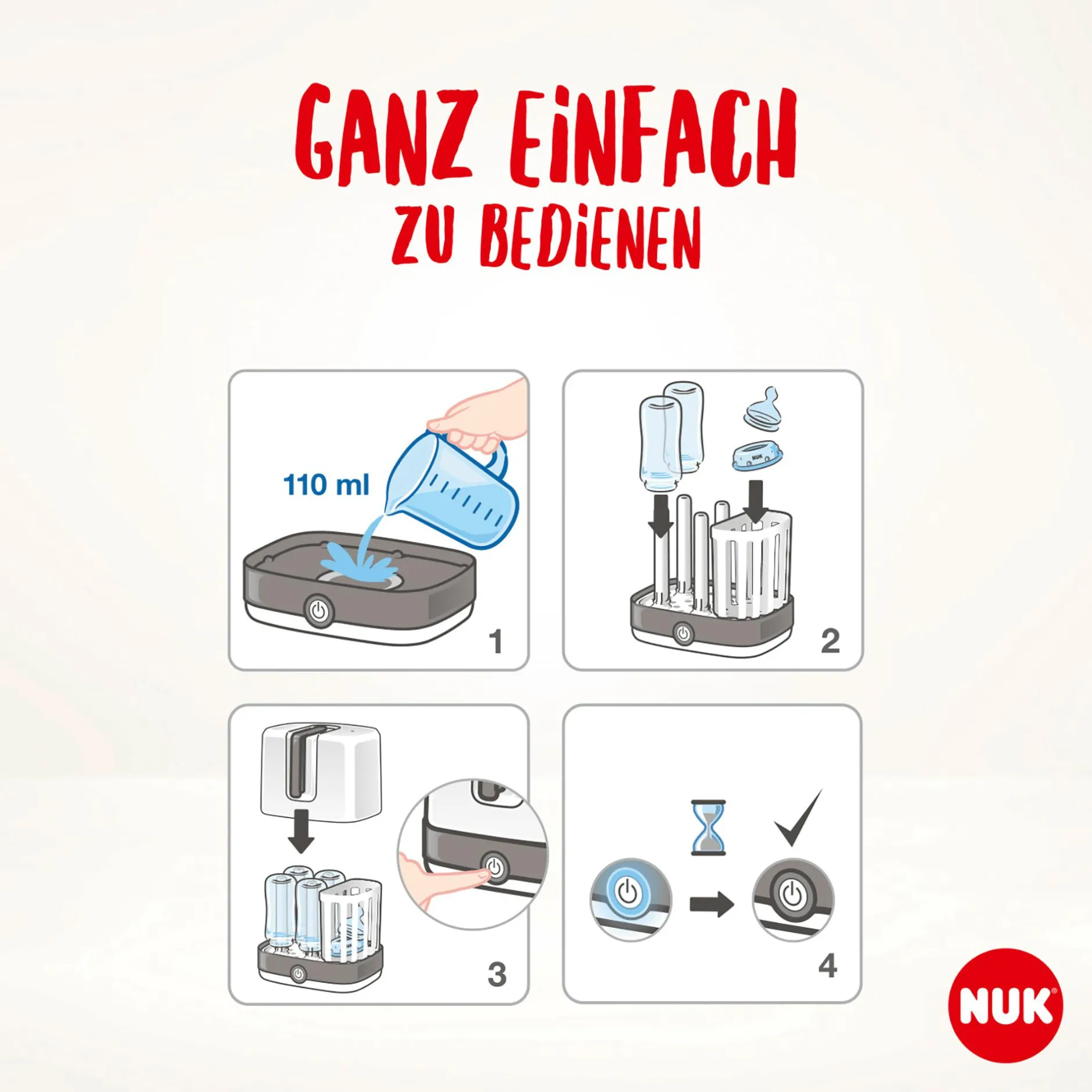 NUK Perfect Match Vario Express Dampf-Sterilisator* Vaporisatoren