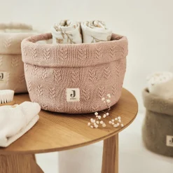 jollein Pflegekörbchen Grain Knit Wild Rose* Deko & Accessoires