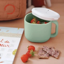Bu00c8ABA Pick'n Snack Salbei - Silikon Snack Box* Nahrungsbehälter