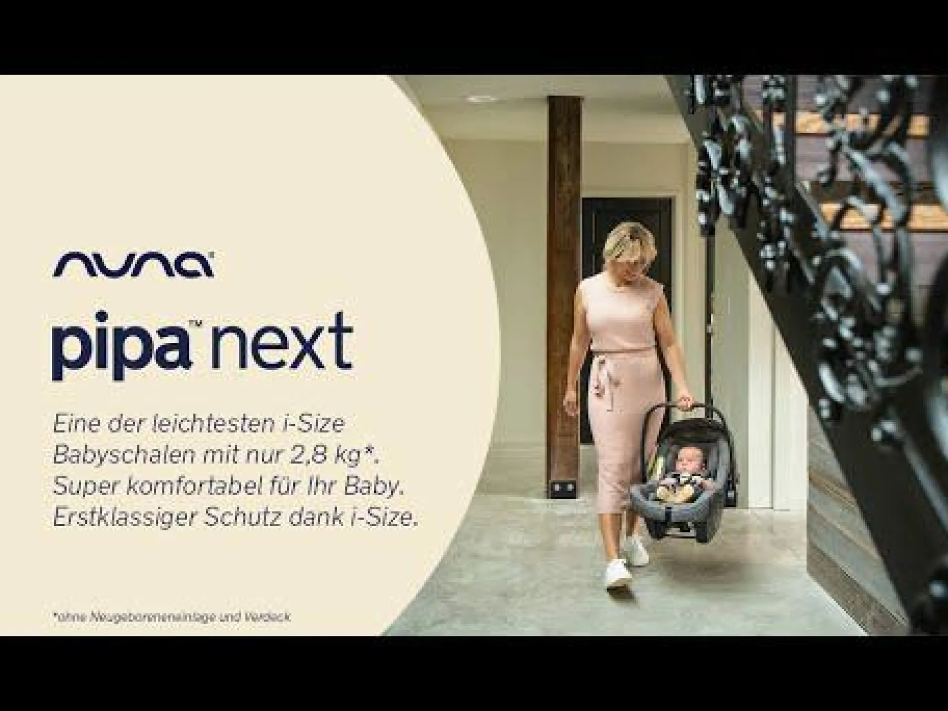 nuna PIPA next Caviar-Chocolate*Kinder Babyschalen 0-13 Kg, Gruppe 0+
