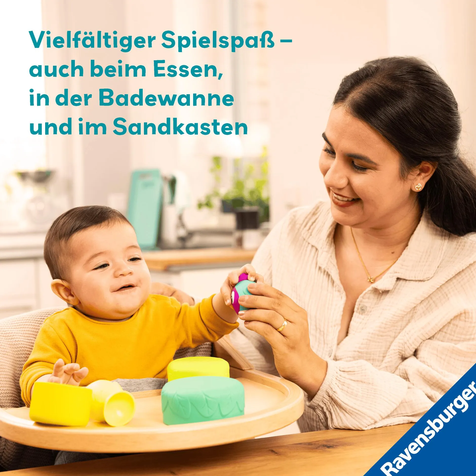 Ravensburger Play+ Baby-Stapel-Puzzle Vogelnest*Kinder Lernspielzeug|Stapelbecher