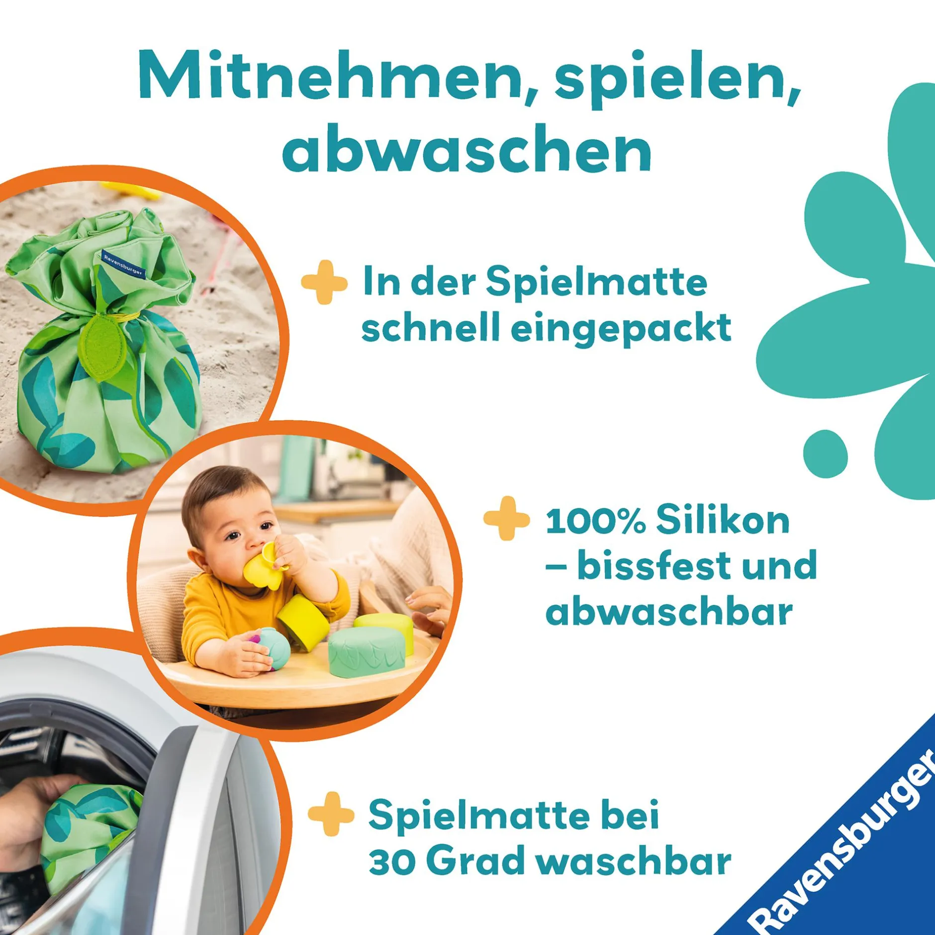 Ravensburger Play+ Baby-Stapel-Puzzle Vogelnest*Kinder Lernspielzeug|Stapelbecher