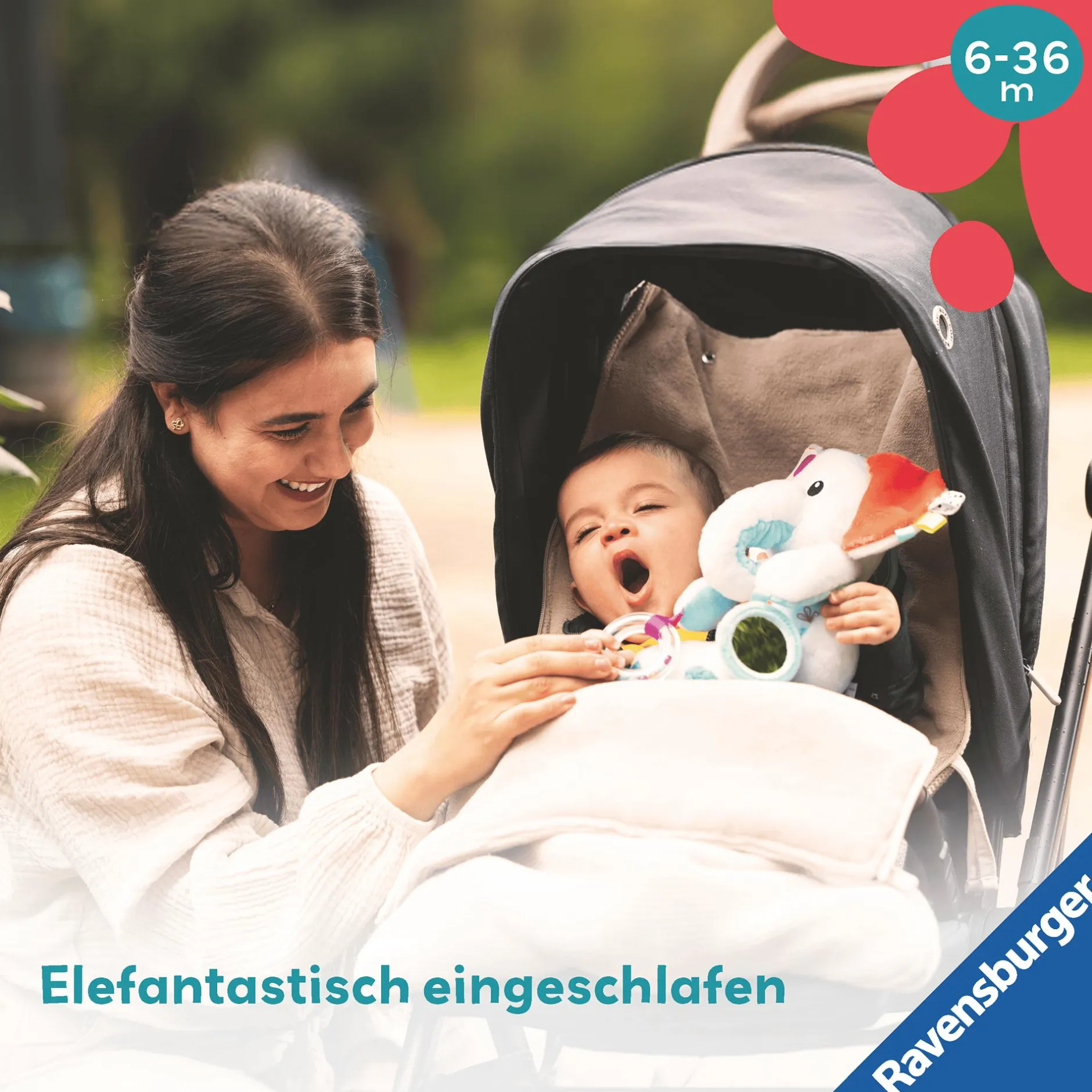 Ravensburger Play+ Entdecker-Elefant* Rasseln & Greiflinge|Kuscheltiere