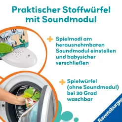 Ravensburger Play+ Motorik-Würfel Wilde Tiere*Kinder Holzspielzeug