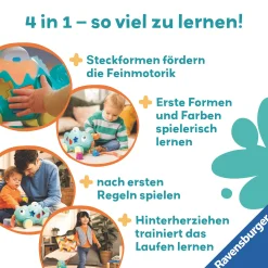 Ravensburger Play+ musikalisches Formen und Farben Chamäleon*Kinder Holzspielzeug