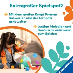 Ravensburger Play+ musikalisches Formen und Farben Chamäleon*Kinder Holzspielzeug