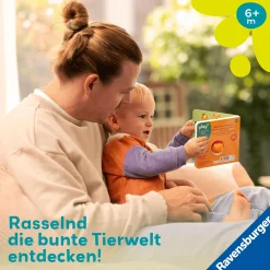Ravensburger Play+ schütteln, rasseln, spielen: Erste Tiere*Kinder Kinderbücher|Rasseln & Greiflinge