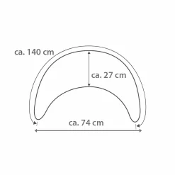 THERALINE Plüschmond Stein* Stillkissen|Stillkissen