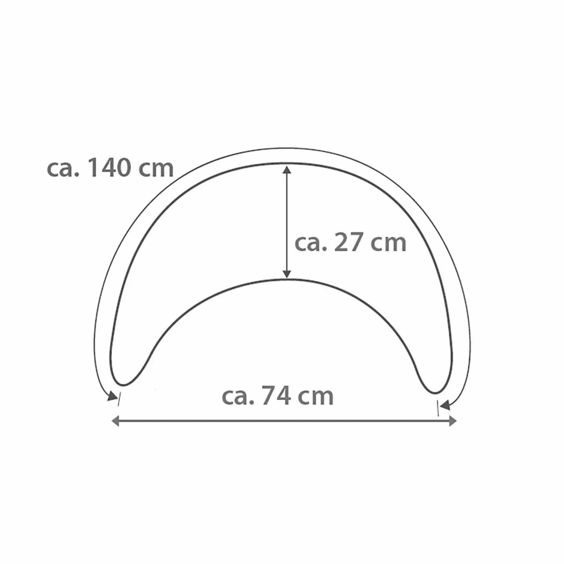THERALINE Plüschmond Stein* Stillkissen|Stillkissen