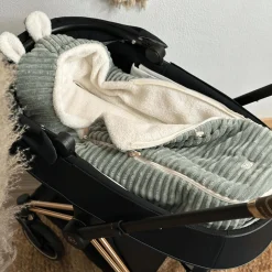 KAISER PLUSHY Babyschalen Fußsack Mineral Green*Kinder Kindersitz Zubehör
