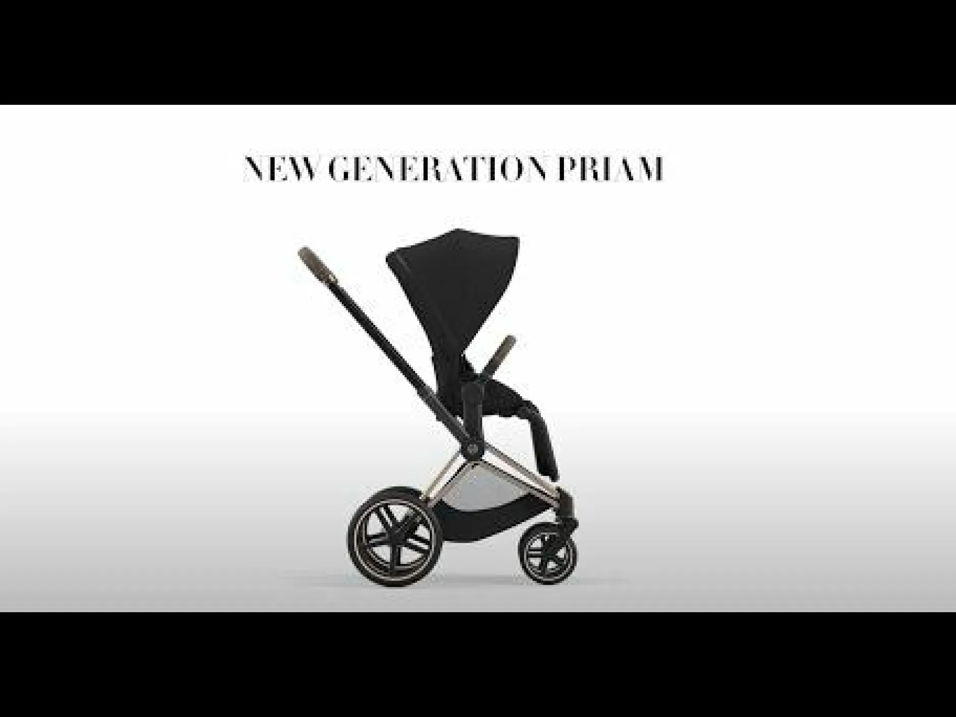 cybex PLATINUM Priam Rahmen Chrome Black*Kinder Kombi-Kinderwagen