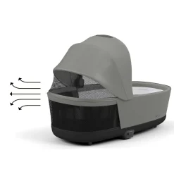 cybex PLATINUM Priam Wanne Lux Mirage Grey*Kinder Kinderwagen Zubehör