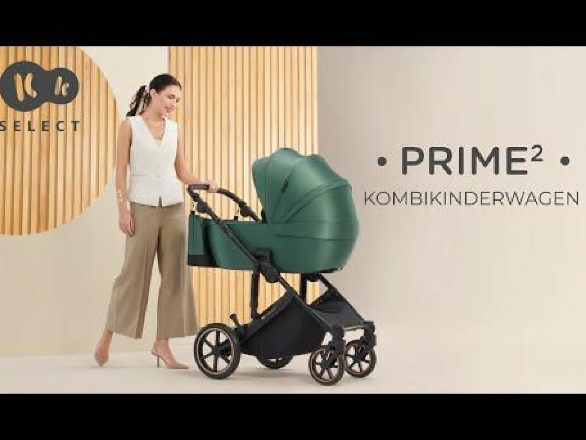 Kinderkraft Prime 2 2in1 Venezian Black*Kinder Kombi-Kinderwagen