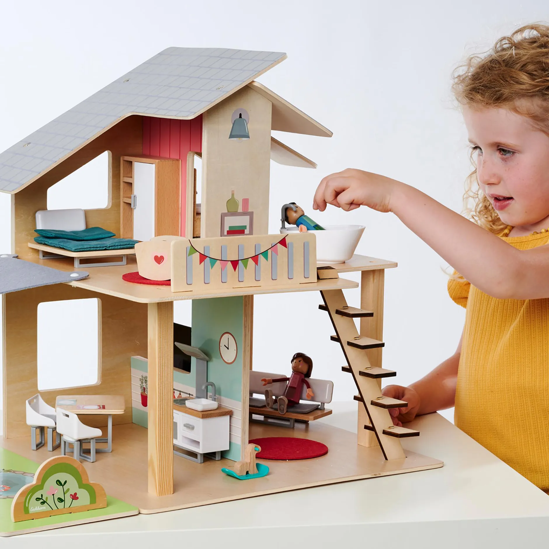 Eichhorn Puppenhaus mit Möbeln*Kinder Puppen & Puppenwagen|Spielzeug Ab 3 Jahren