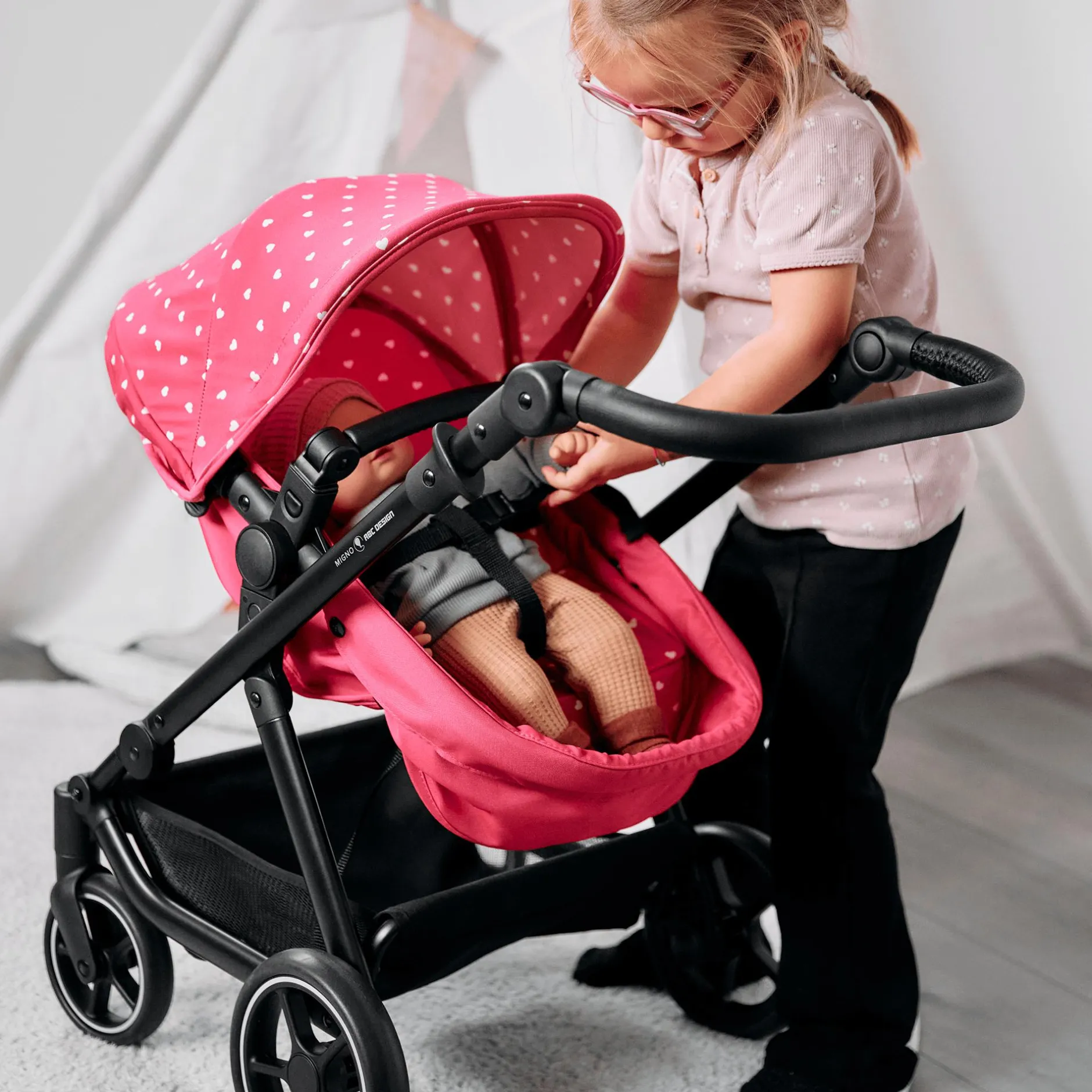 ABC DESIGN Puppenwagen Migno - Candy*Kinder Puppen & Puppenwagen