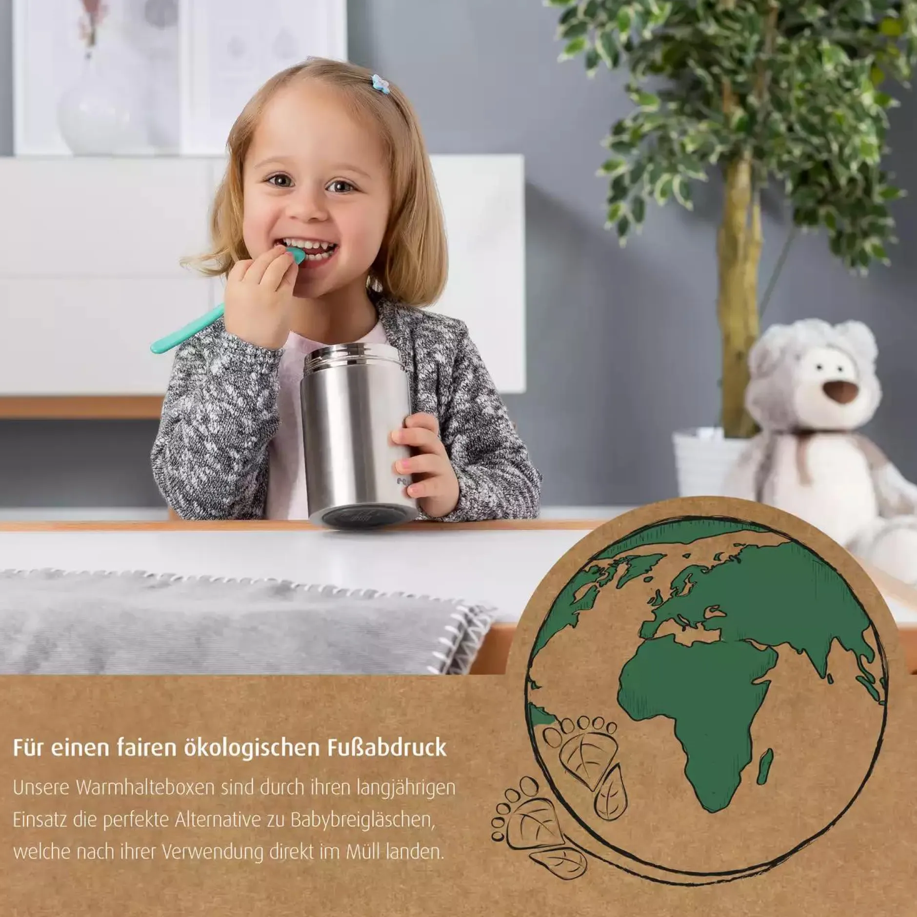reer Pure Edelstahl-Warmhaltebox 300ml* Nahrungsbehälter