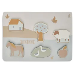 jollein Puzzle Farm*Kinder Lernspielzeug|Holzspielzeug