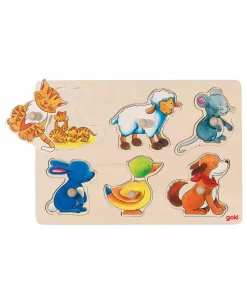goki Puzzle Mutter und Kind*Kinder Lernspielzeug|Holzspielzeug