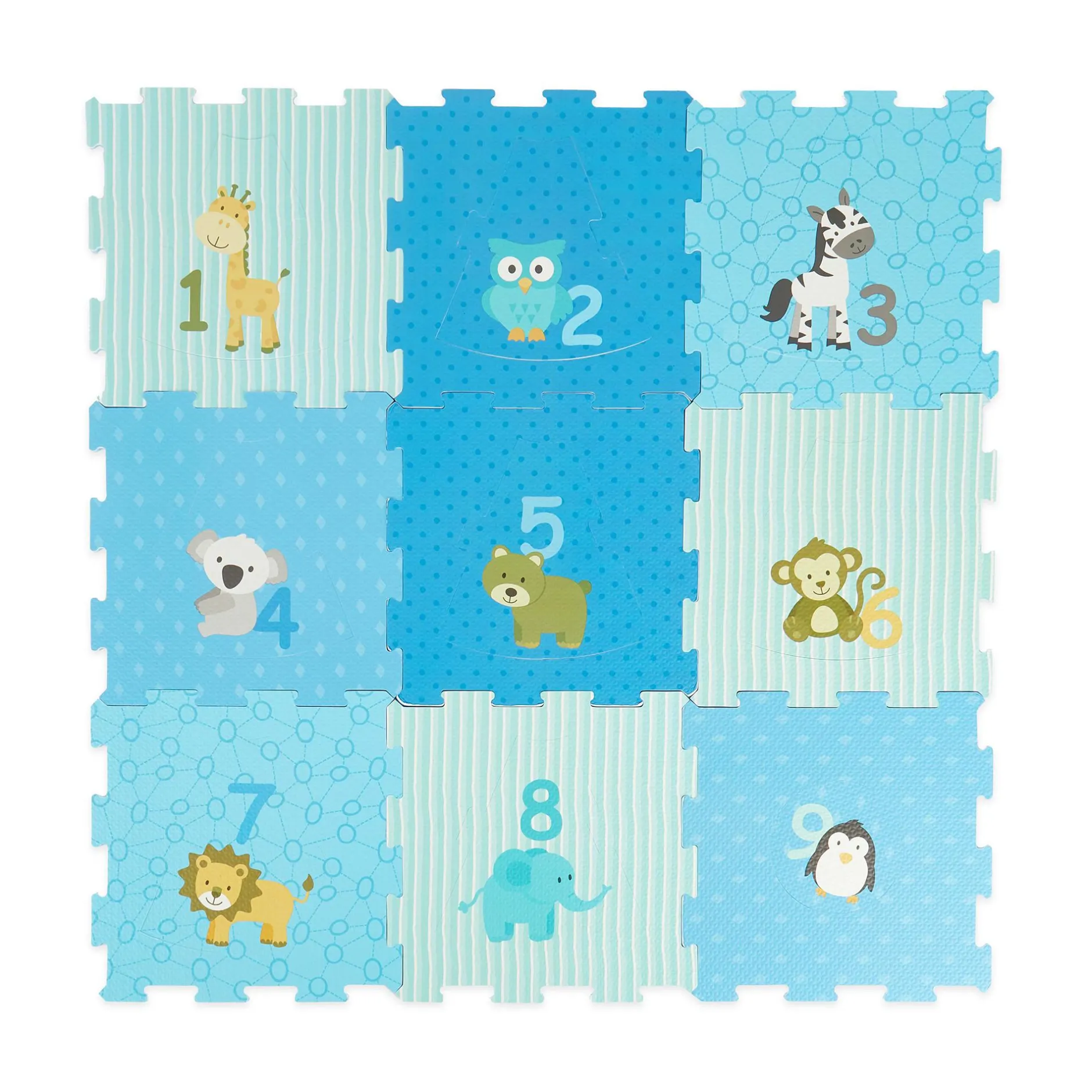bieco Puzzlematte Tiere und Zahlen*Kinder Konstruktionsspielzeug