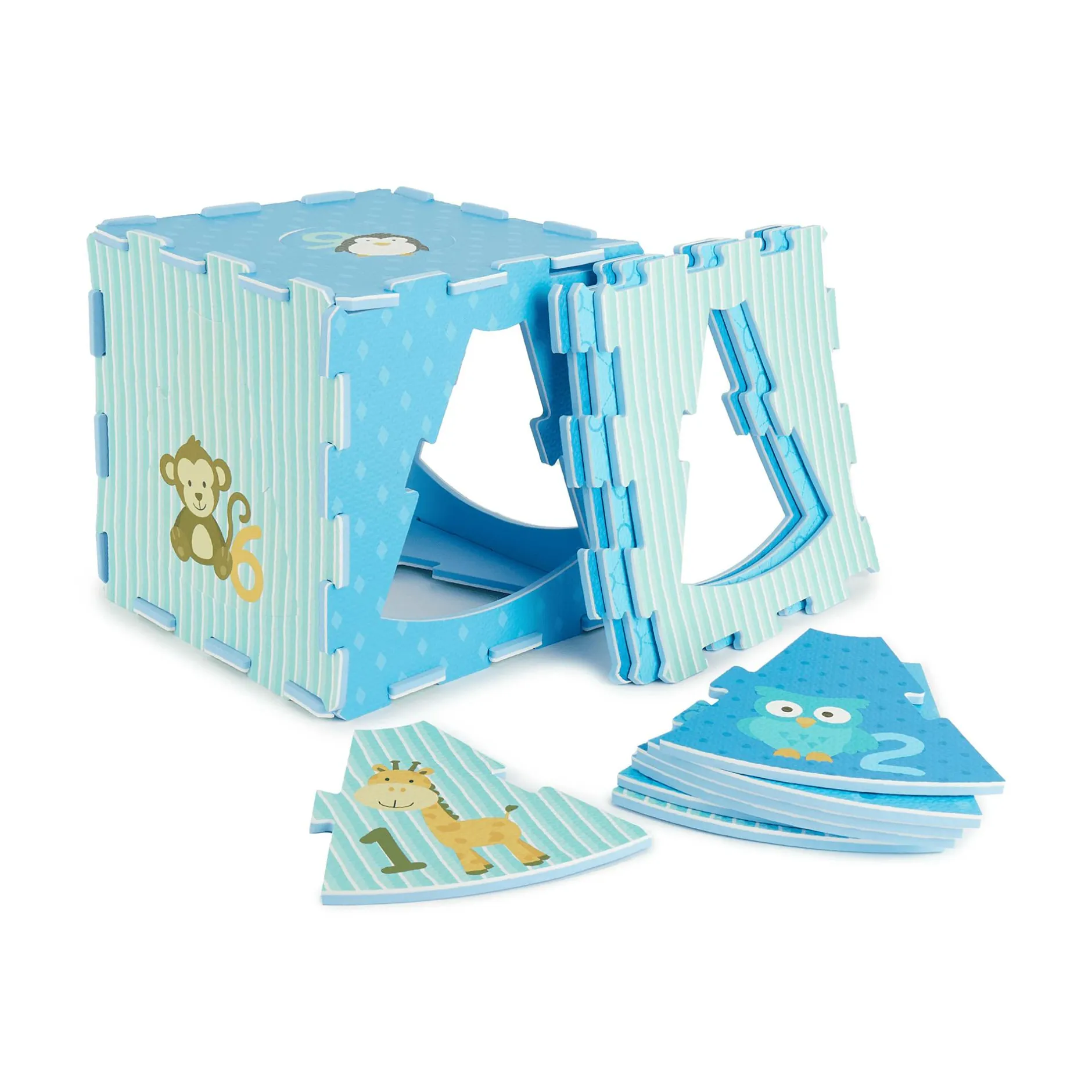 bieco Puzzlematte Tiere und Zahlen*Kinder Konstruktionsspielzeug