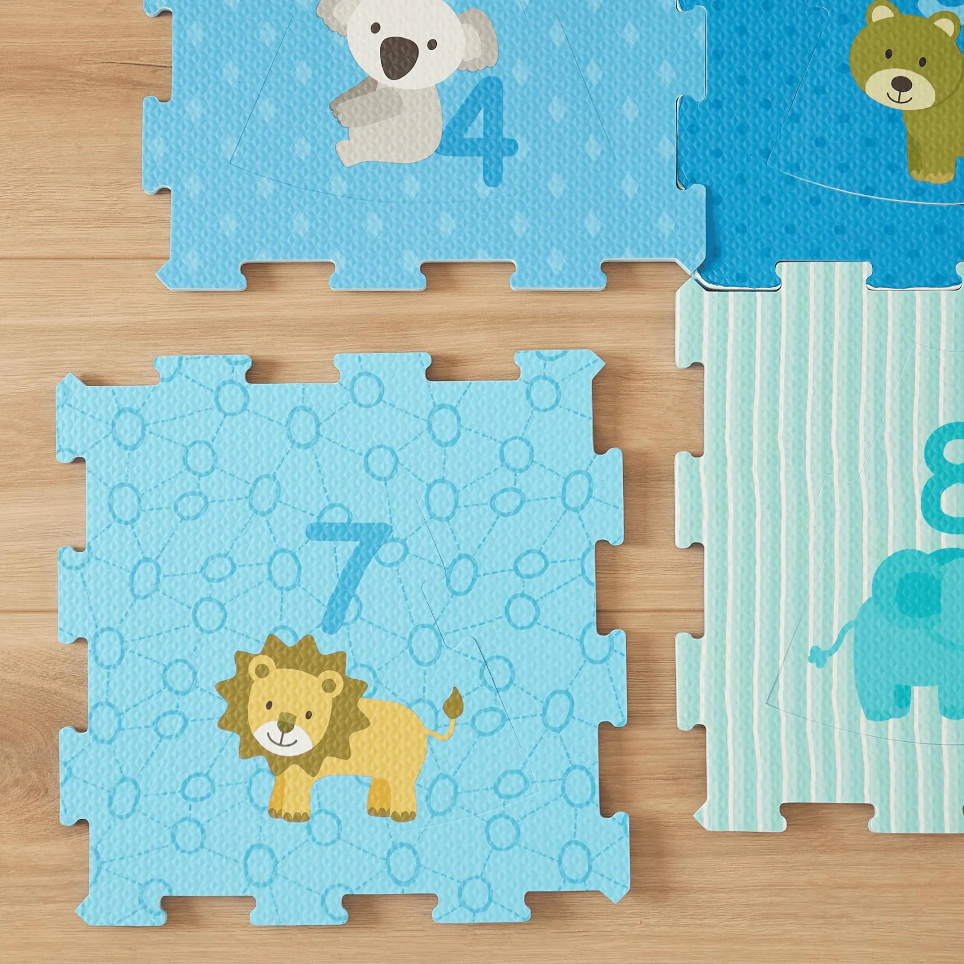 bieco Puzzlematte Tiere und Zahlen*Kinder Konstruktionsspielzeug
