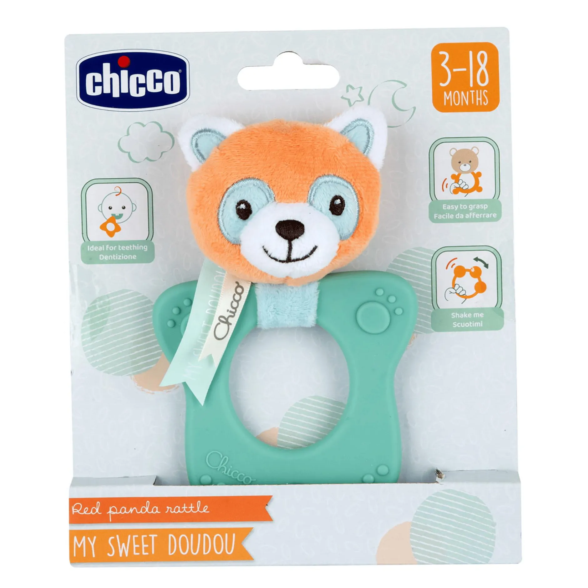 chicco Rassel Roter Panda* Zahnungshilfen|Rasseln & Greiflinge