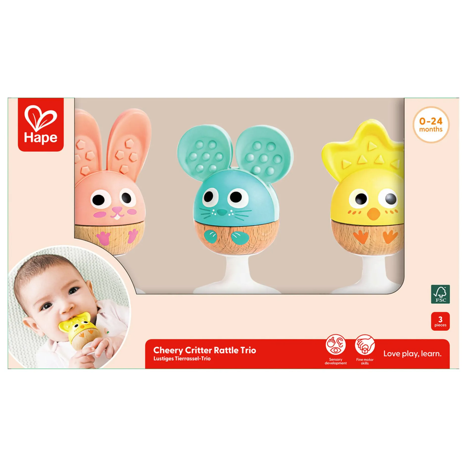 Hape Rassel- und Beißring-Set* Rasseln & Greiflinge