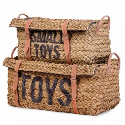 CHILDHOME Rattan Aufbewahrungsbox 2er Set* Deko & Accessoires