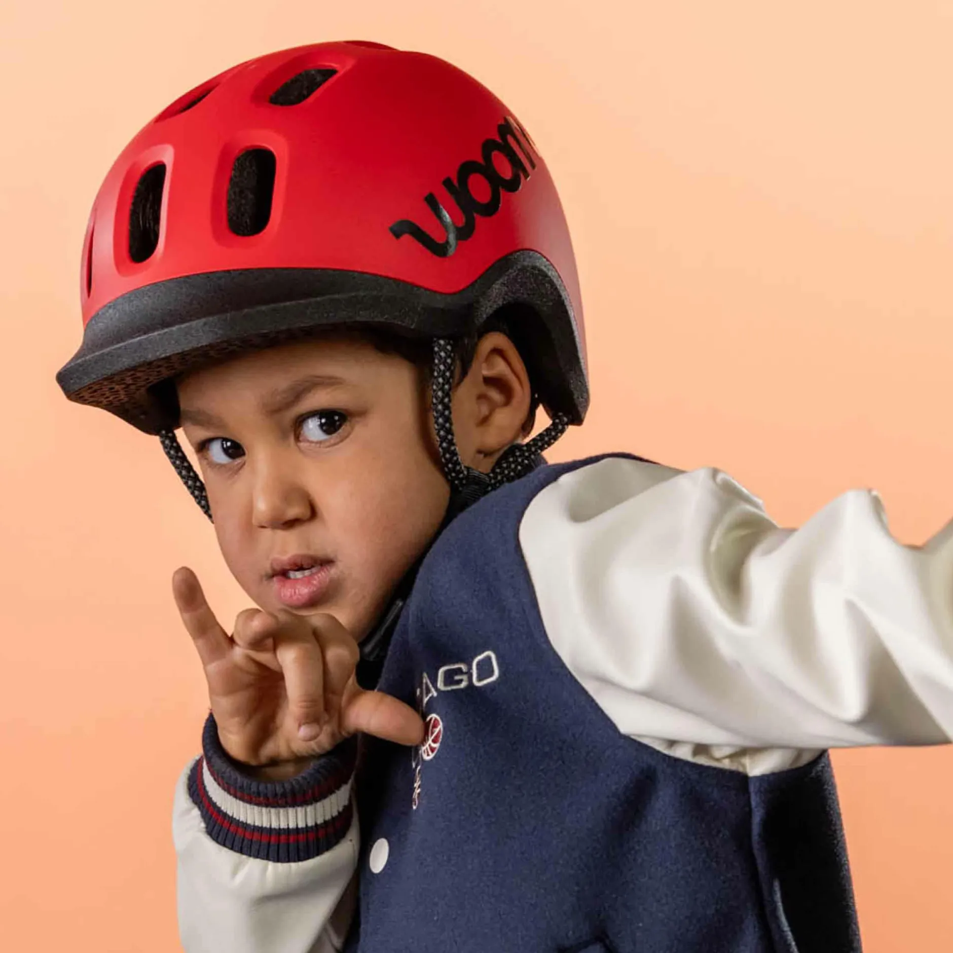Woom Ready Kinderhelm XS Red* Fahrradhelme