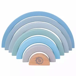 bieco Regenbogen Blau*Kinder Lernspielzeug|Holzspielzeug