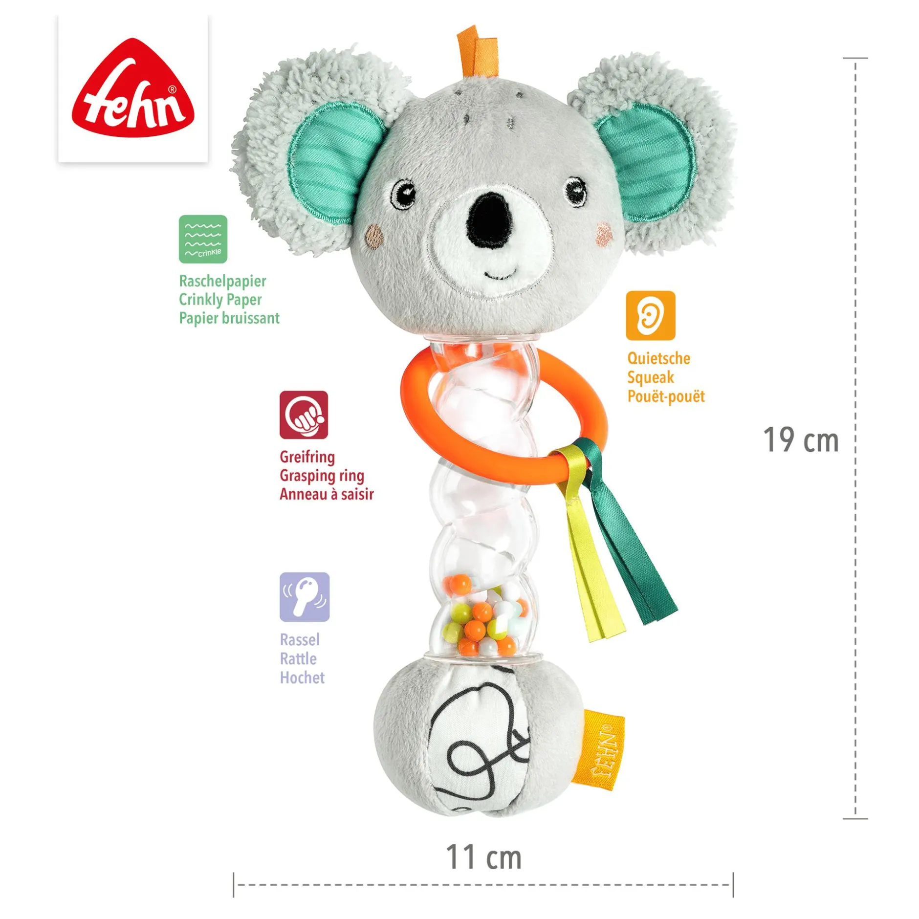 fehn Regenmacher Koala* Rasseln & Greiflinge