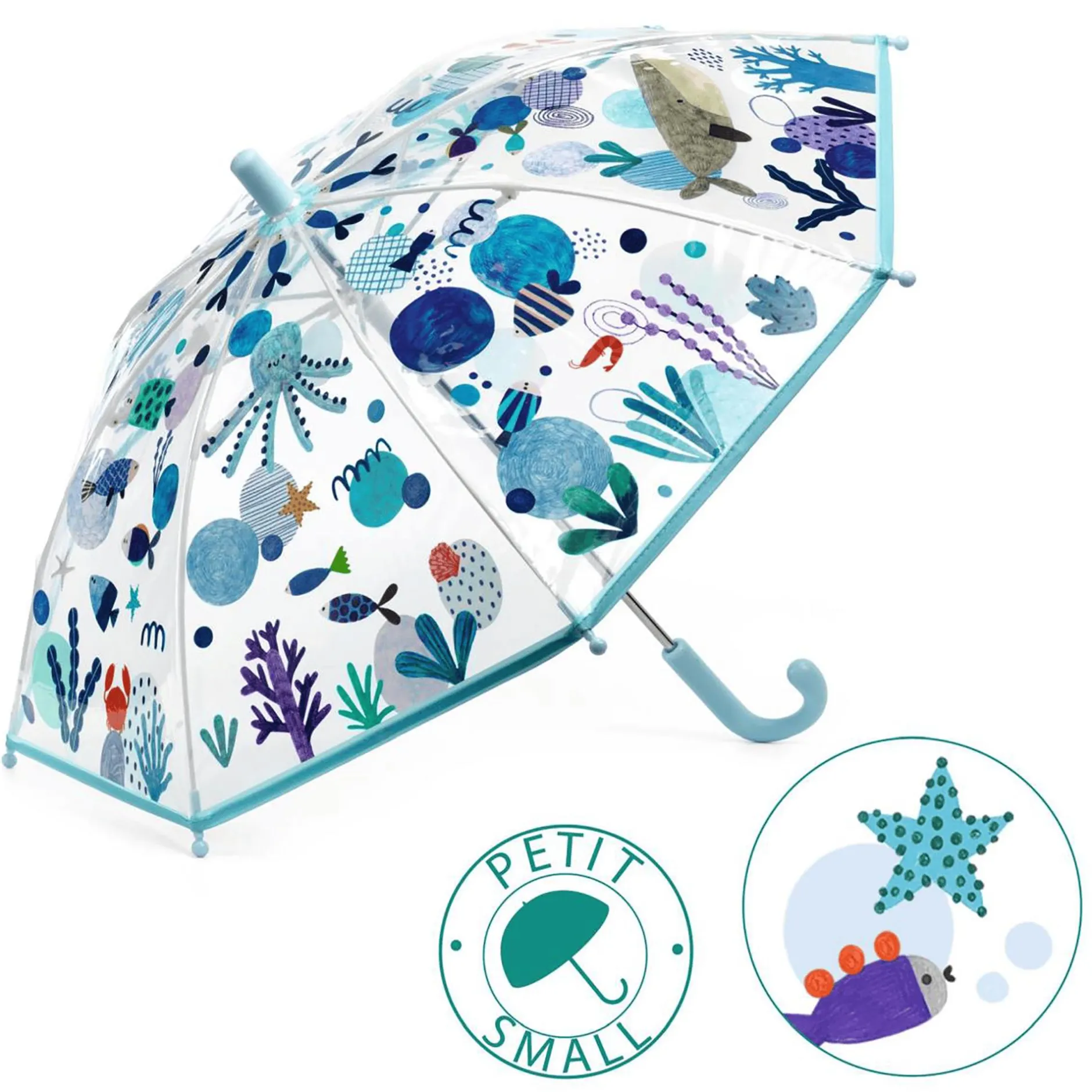DJECO Regenschirm Meer* Regenbekleidung|Kleinkindmode