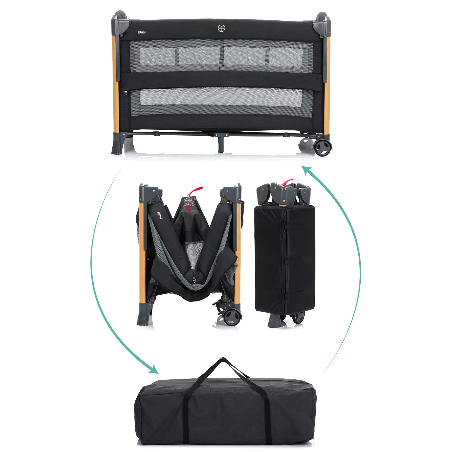 fillikid Reisebeistellbett Cadiz* Reisebetten & Zubehör|Babybetten