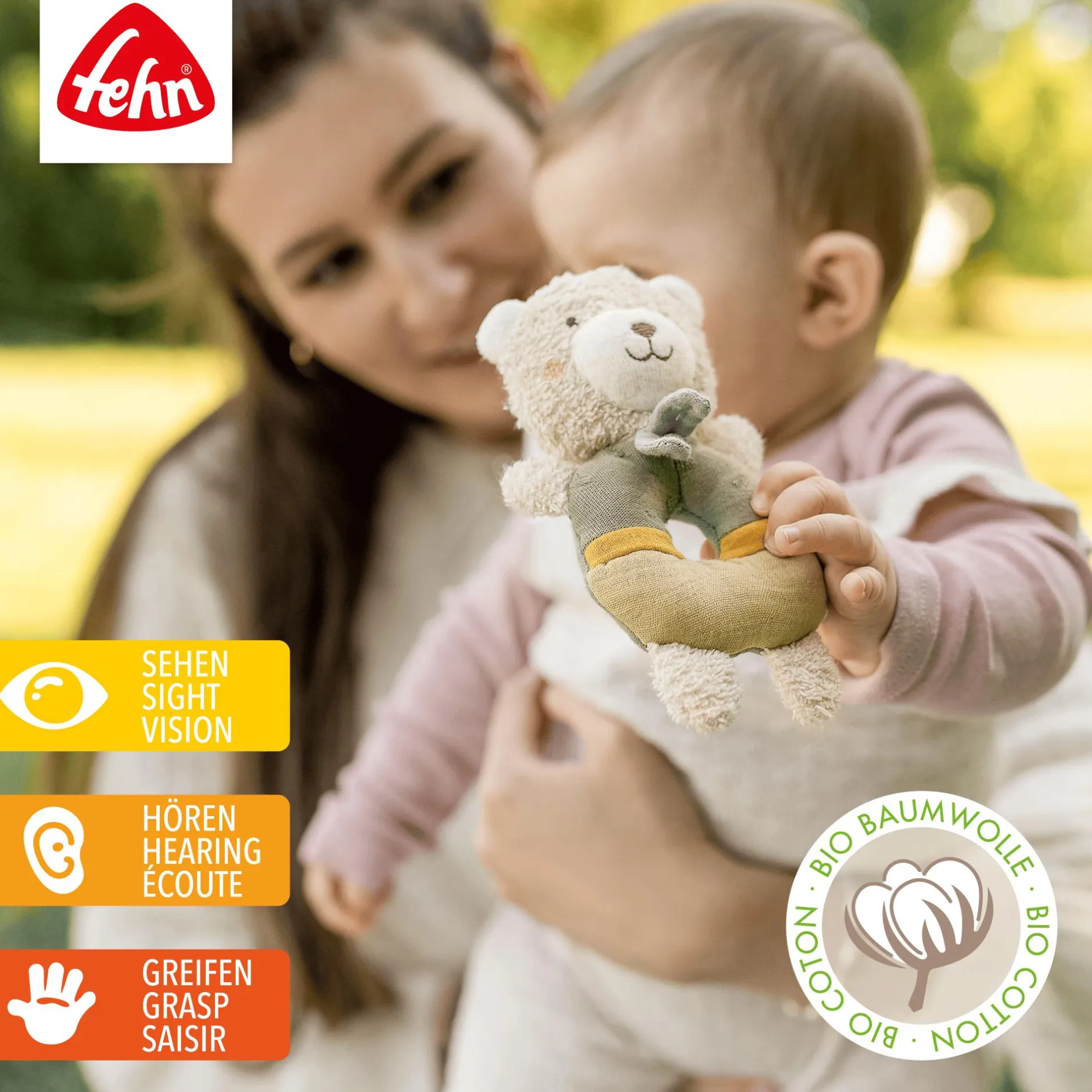fehn Ring-Greifling Bär* Rasseln & Greiflinge