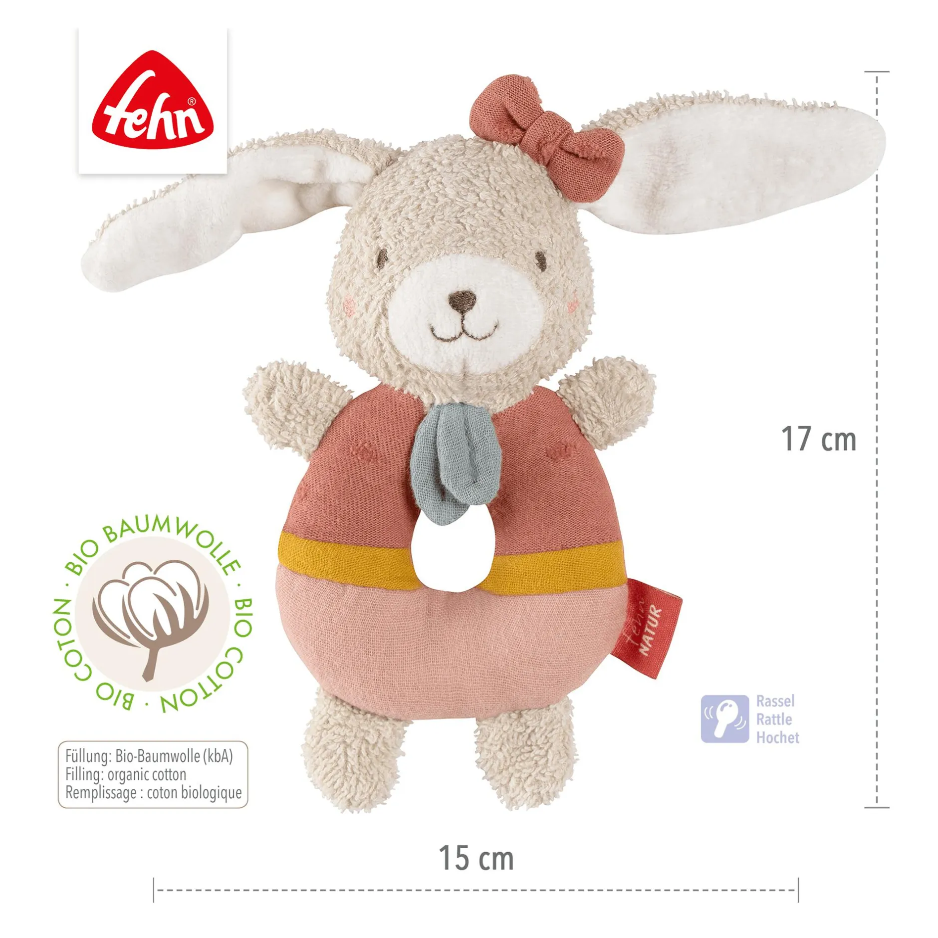 fehn Ring-Greifling Hase* Rasseln & Greiflinge