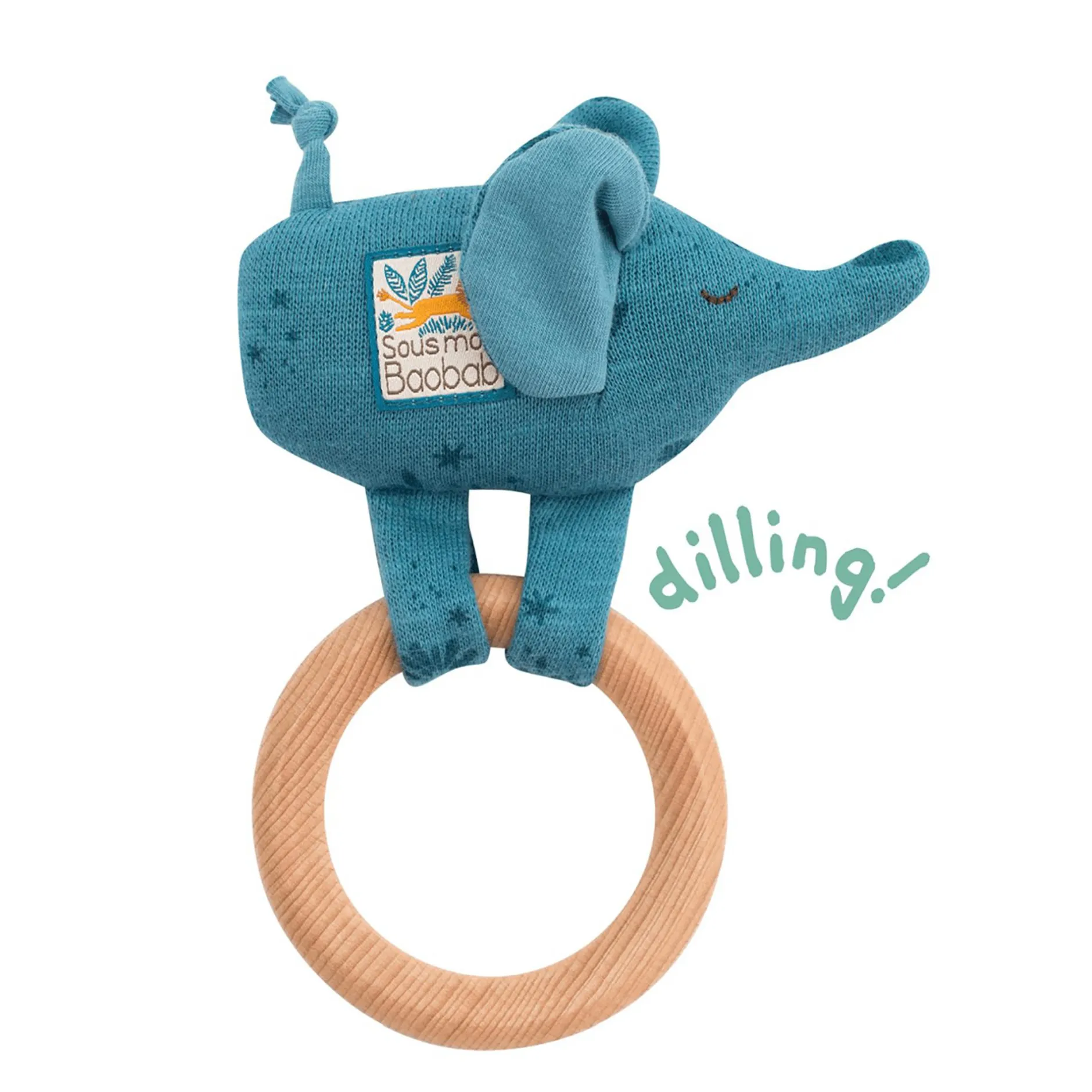 Moulin Roty Ring-Rassel Elefant* Rasseln & Greiflinge