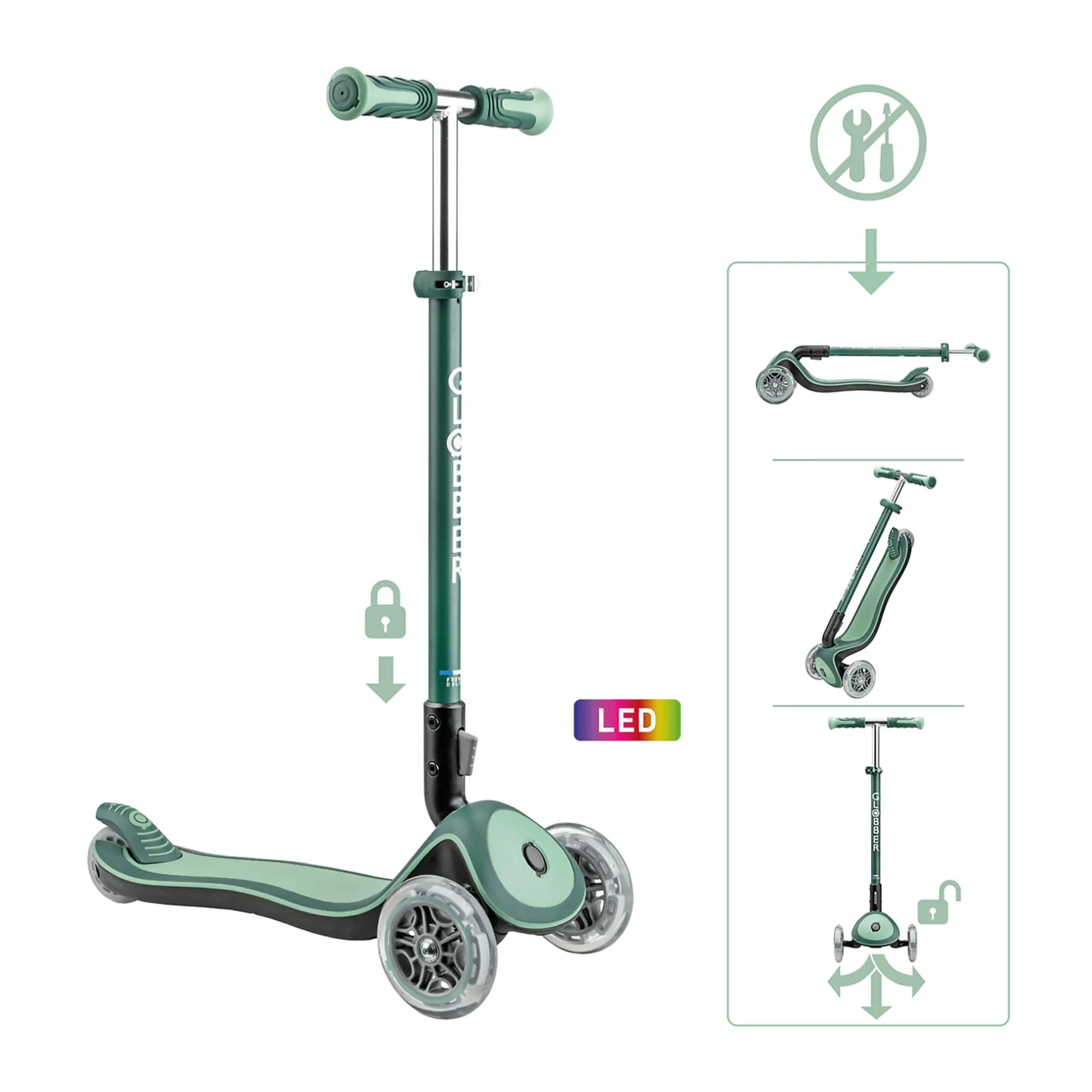 GLOBBER Roller Elite Deluxe Lights*Kinder Kinderfahrzeuge