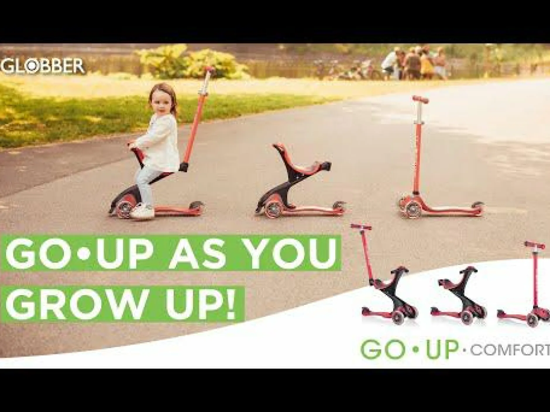 GLOBBER Roller Go-Up Deluxe Pistazie*Kinder Kinderfahrzeuge