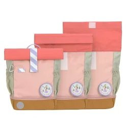 Lu00c4SSIG Rolltop-Kinderrucksack Sunny Explorer Rosa*Kinder Kinderrucksäcke