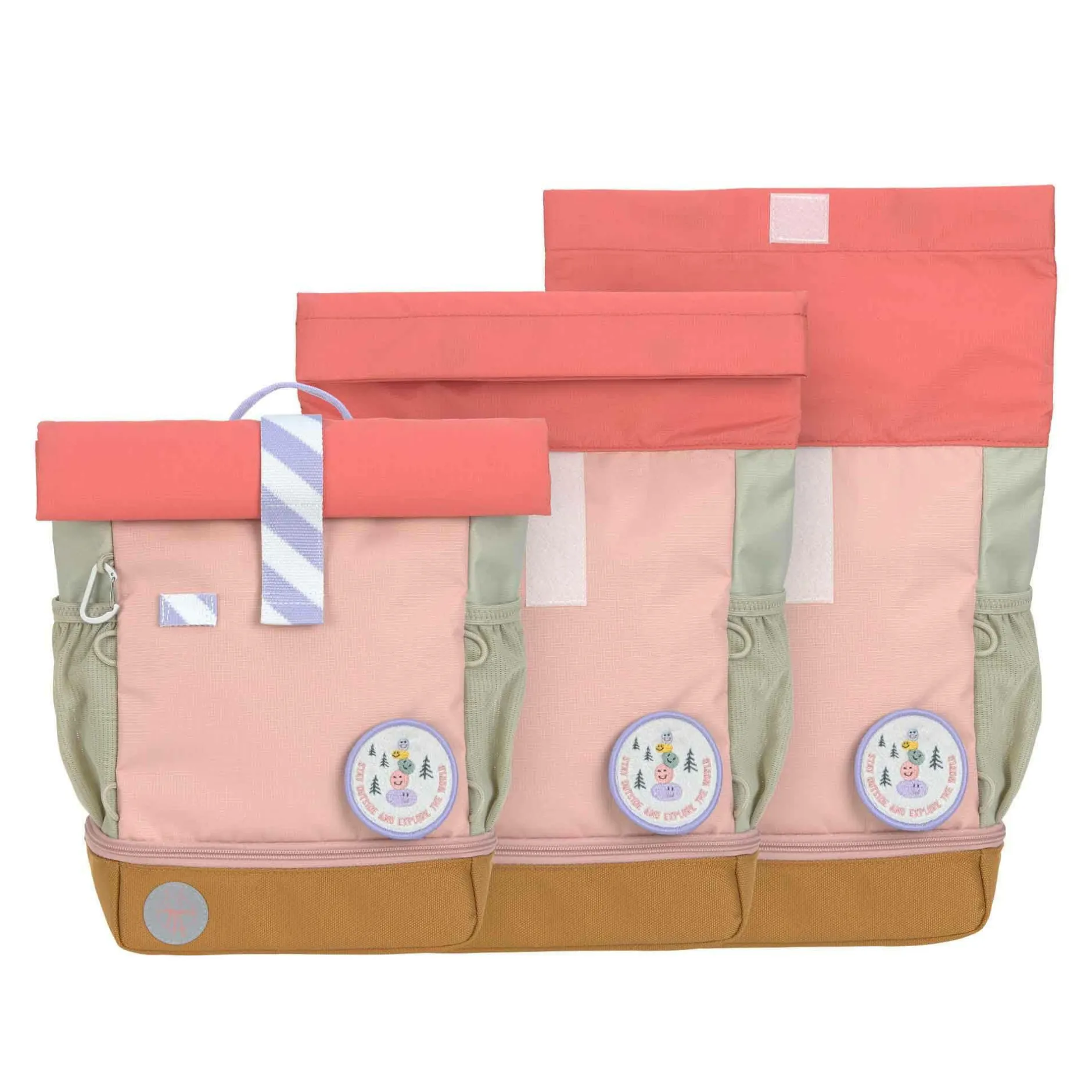 Lu00c4SSIG Rolltop-Kinderrucksack Sunny Explorer Rosa*Kinder Kinderrucksäcke