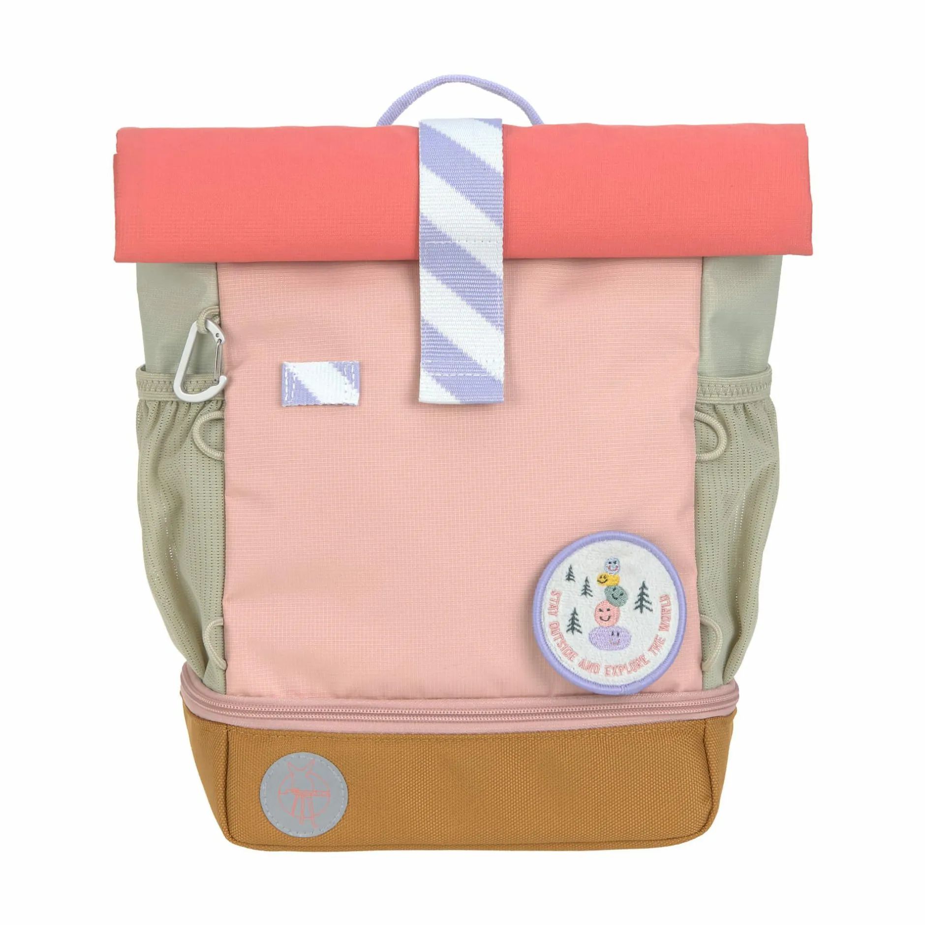 Lu00c4SSIG Rolltop-Kinderrucksack Sunny Explorer Rosa*Kinder Kinderrucksäcke