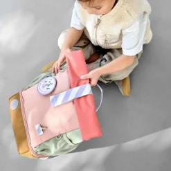 Lu00c4SSIG Rolltop-Kinderrucksack Sunny Explorer Rosa*Kinder Kinderrucksäcke